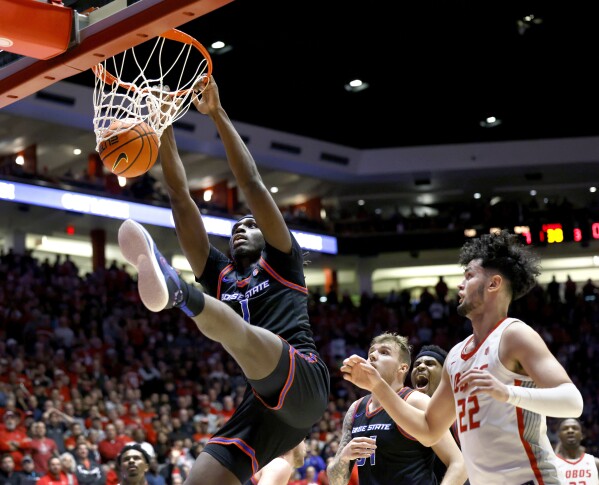 Boise state basketball score sale